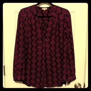Purple & Pink Pleione Blouse
